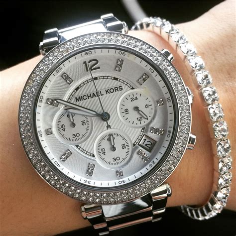 silver michael kors watch dillards|Women's Silver Designer Watches .